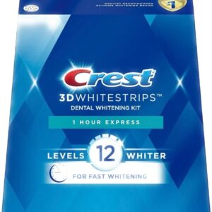 Crest 3D Whitestrips 1 Hour Express Teeth Whitening Kit 20 Strips *EN